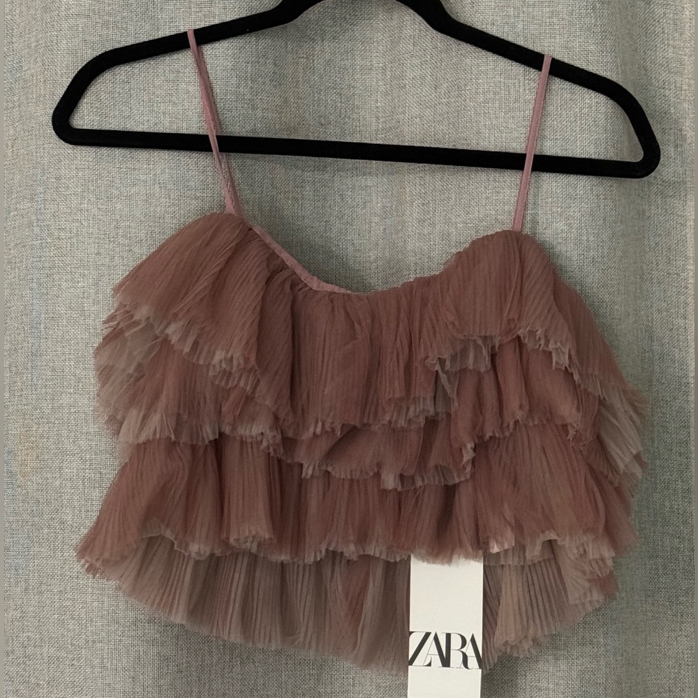 Zara tulle top